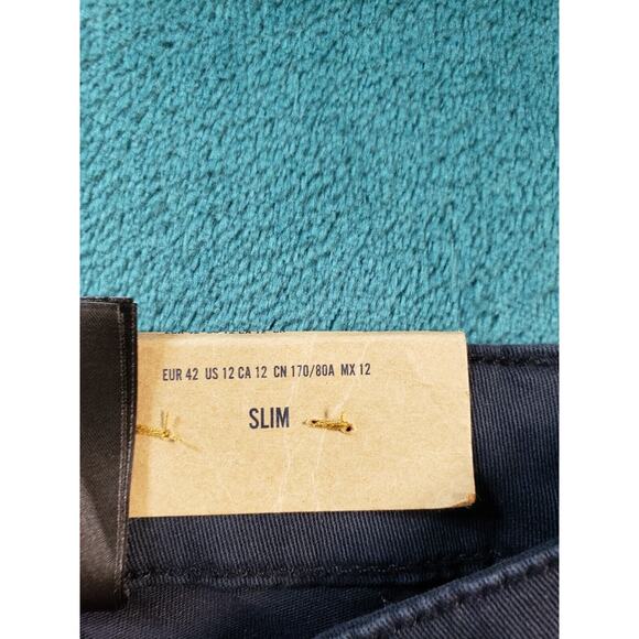 LOGG Jeans Sz 12 Womens Blue Stretch Pants Mid Rise Ladies Slim Straight NWT - Picture 5 of 15